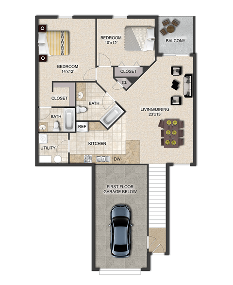 Pembrook Place Apartments Sequoia Floor Plan